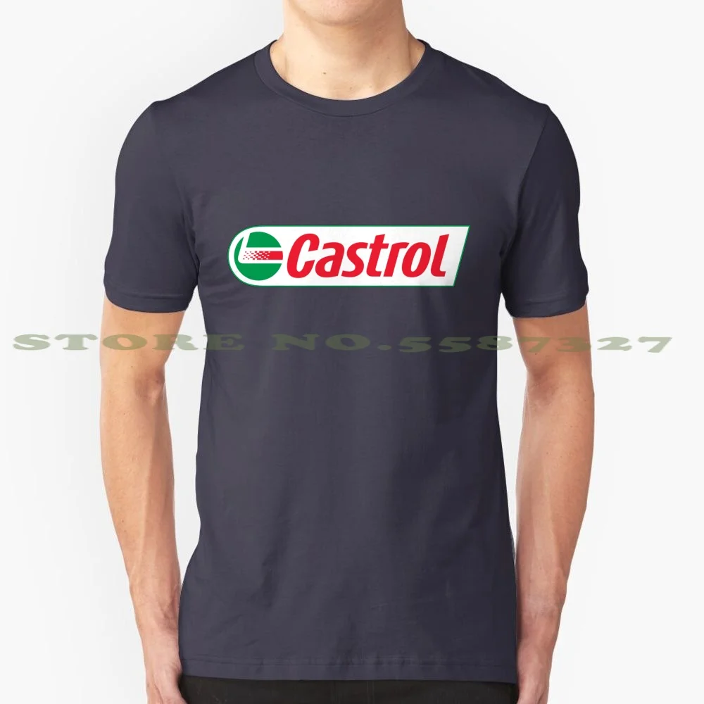 Castrol 100% Cotton T-Shirt Castrol Logo Oil Cars