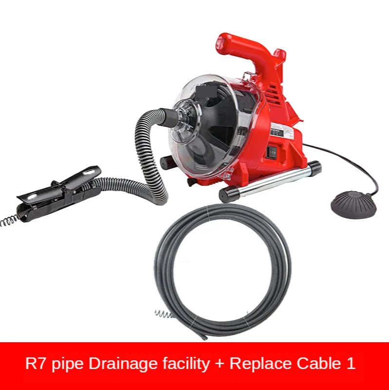 

220V Autofeed Electric Sewer Pipe Dredging Machine Toilet Kitchen 19-38MM Pipe Cleaning Machine Pipe Dredger Drain Cleaner 120W