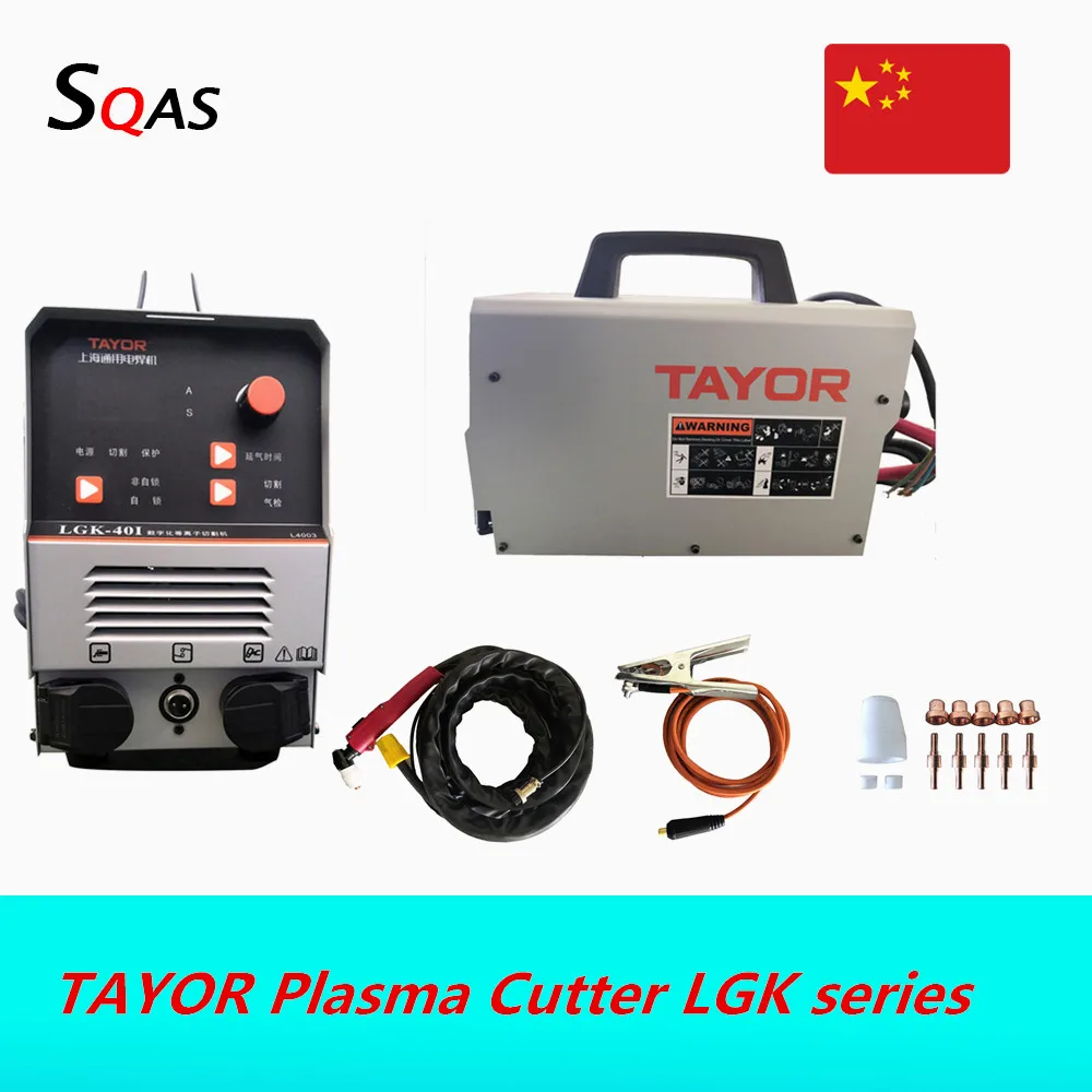 TAYOR Plasma Cutter LGK-40 LGK-60 LGK-80 LGK-100 LGK-120 380V AC Air Plasma cutting machine clean cutting thickness 5mm-45mm