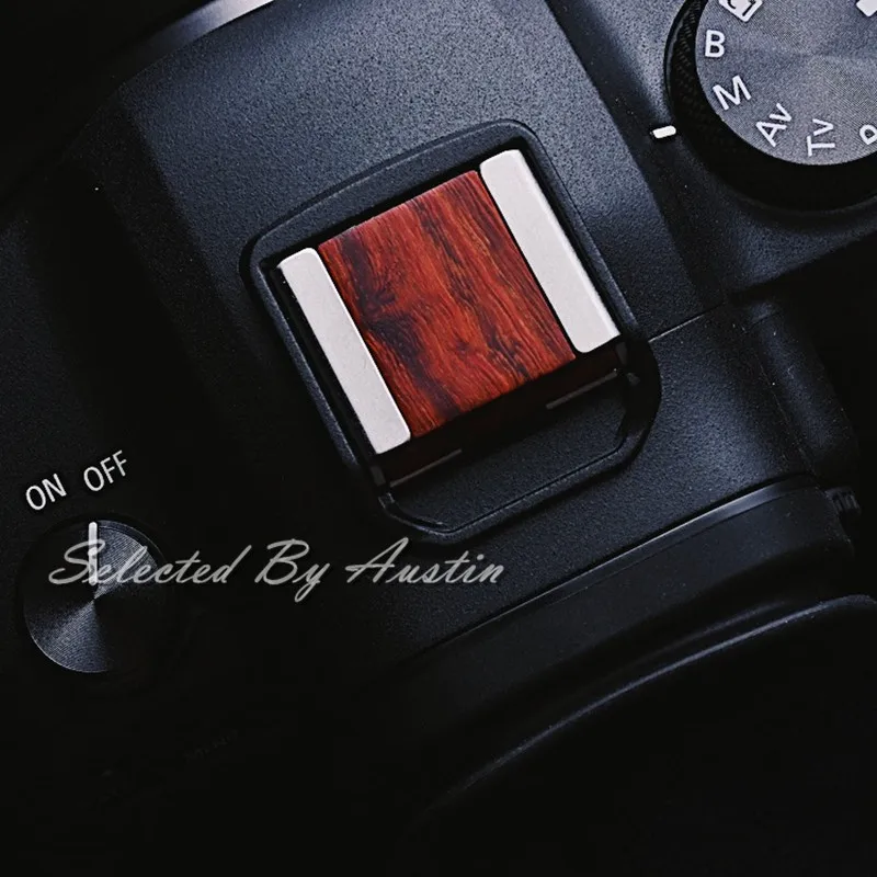 Wood Hot Shoe Cover For Canon EOS R5 EOS R6