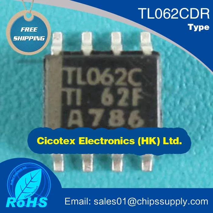 

10pcs/lot TL062CDR 060 SOP-8 IC OPAMP JFET 1MHZ 8SOIC