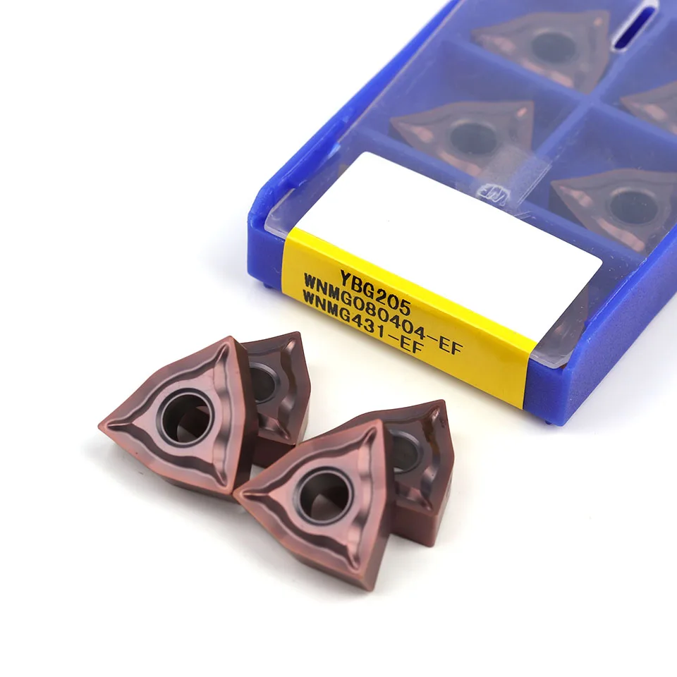 Inserções de Carboneto de Alta Qualidade Original Ferramentas Torno Zcc. ct Alta Qual Wnmg080408-em Ybg205 Wnmg080404-em Ybg205 Wnmg080404-efybg205
