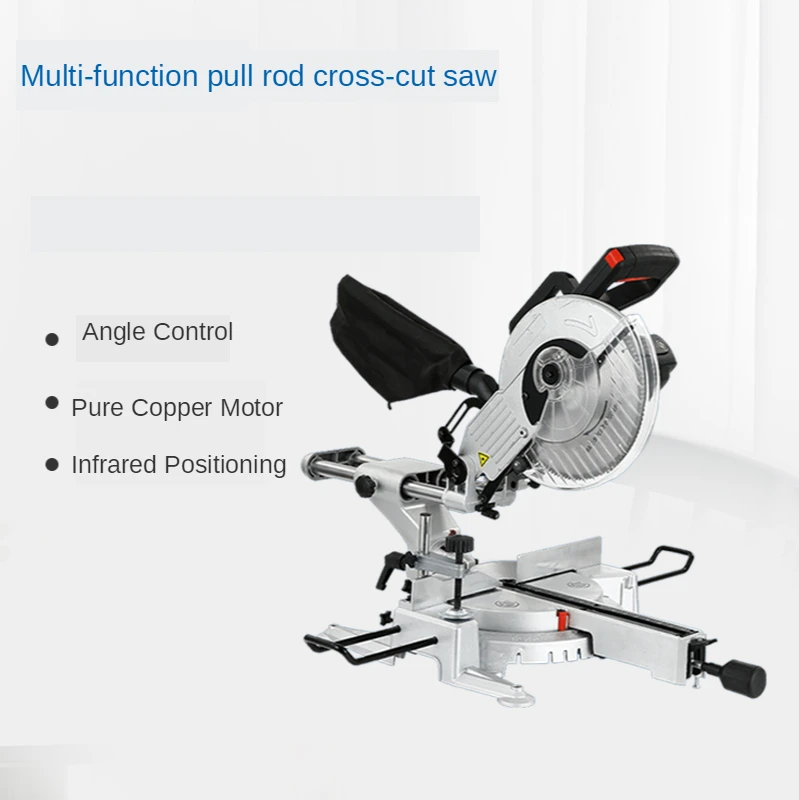 1800W 10 inch 12 inch tie rod saw laser positioning profile cutting machine multi-function saw miter saw