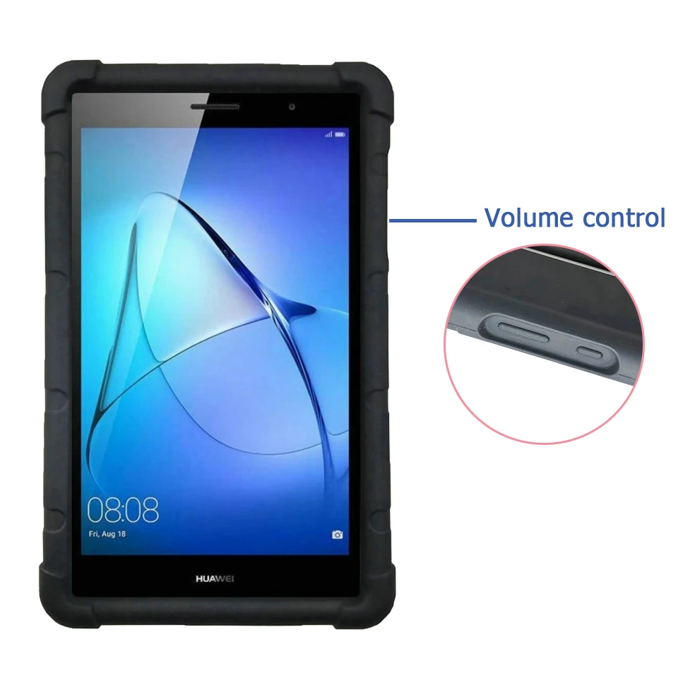 Bumper For Huawei MediaPad T3 8.0 Tablet KOB-L09 W09 Honor Pad 2 8 inch Tablet Washable Silicone Rugged Case