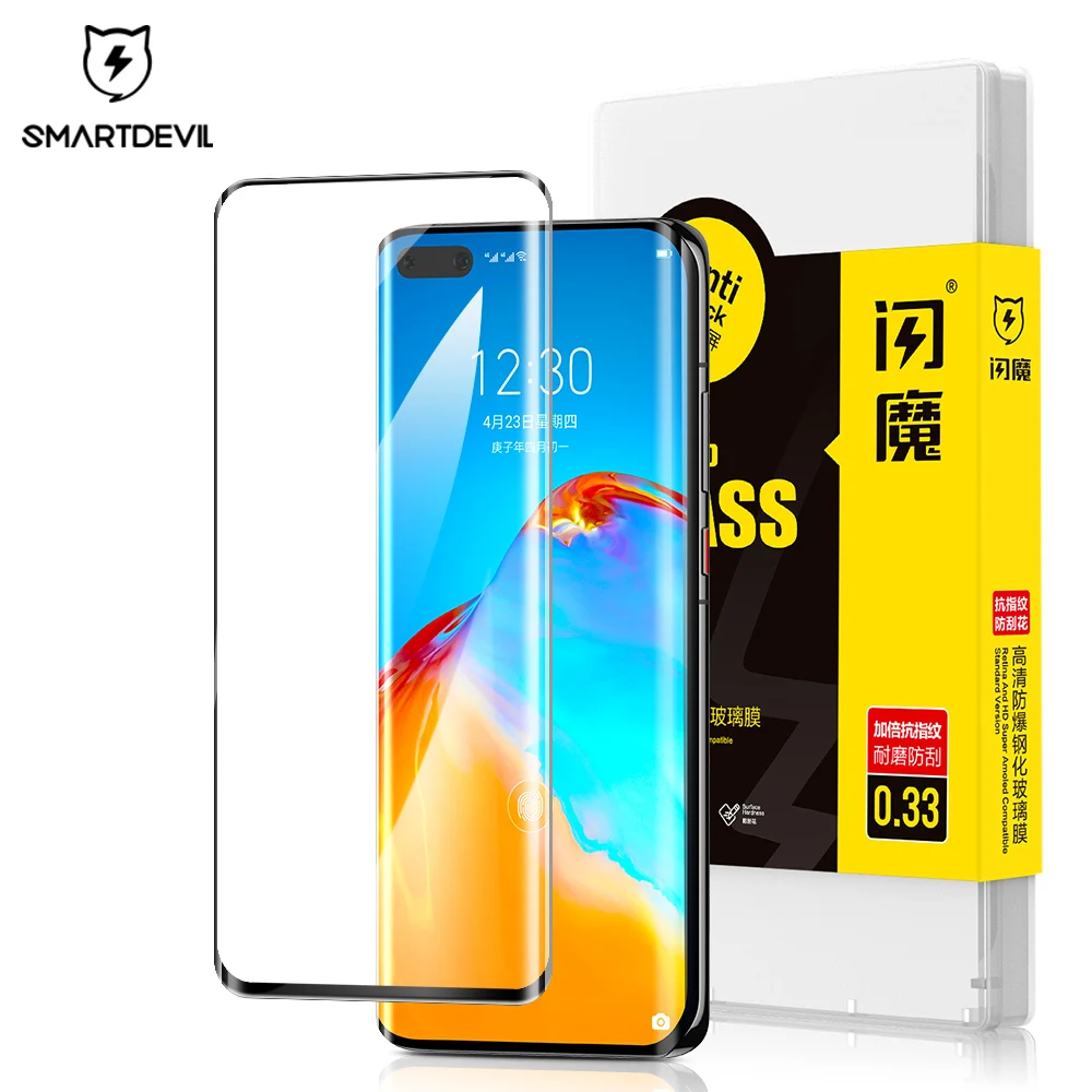 SmartDevil Screen Protector for Huawei P40 Pro plus Full Cover HD Clear Tempered Glass Anti Blue Ray