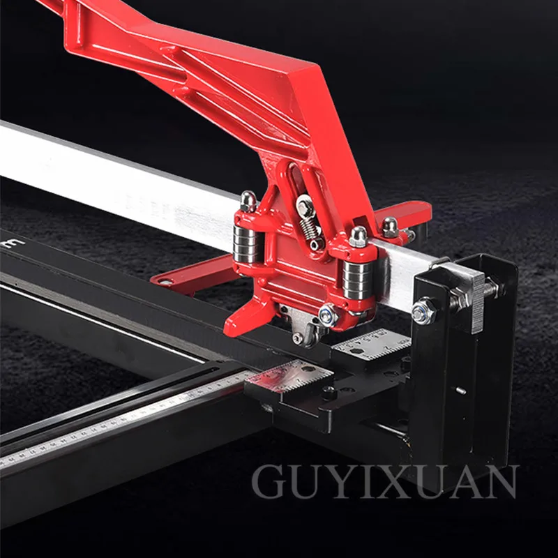 Multifunctional floor tile monorail push knife All steel laser manual push knife High precision portable tile cutter