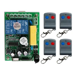 AC 220V 2CH Channels 2CH RF Wireless Remote Control Switch System ,433 MHz Transmitter and Receiver/Garage Doors/ lamp