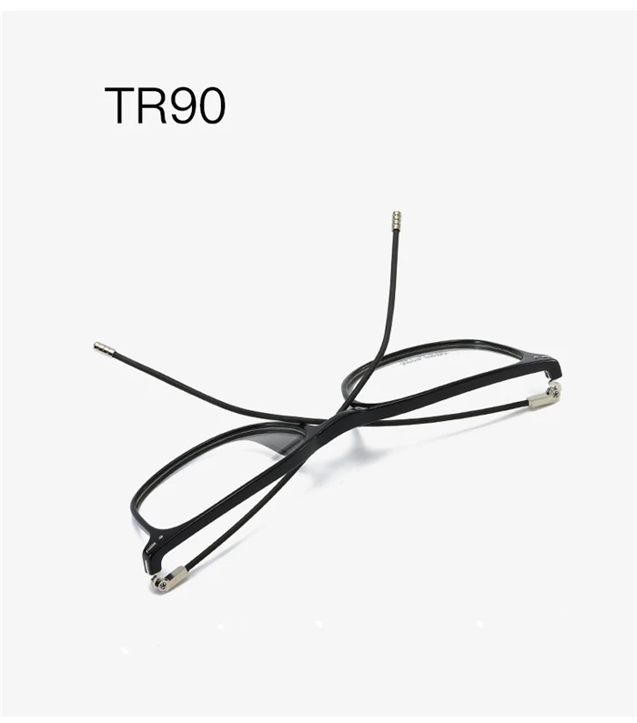 TR90 Quadratische Korrektionsbrille, Unisex, Stahldrahtbein, Kurzsichtigkeitsbrille, transparente Dioptrien -0,5 -1,0 -1,5 -2,0 bis -6,0 – Detail 4