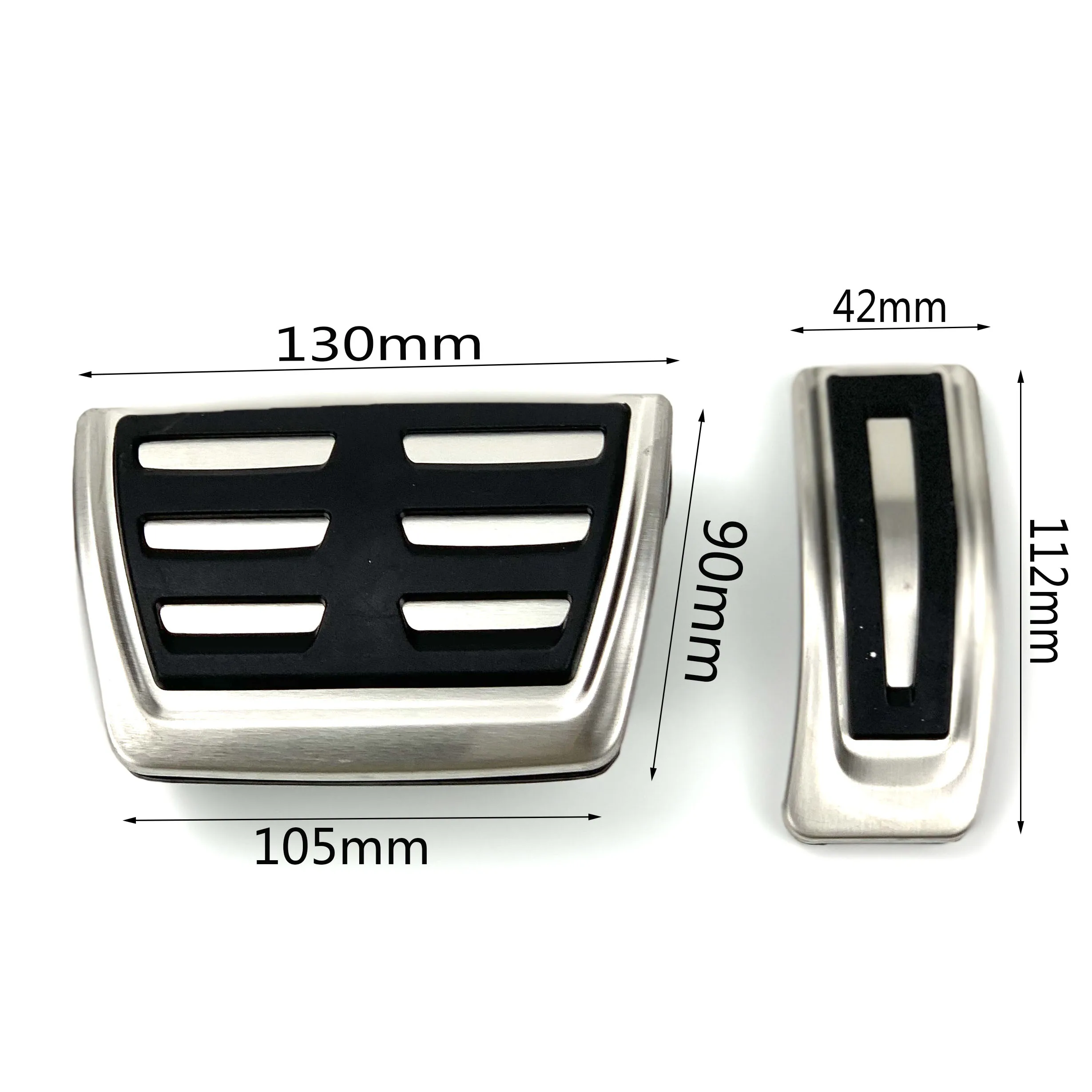 For Audi A6 S6 C8 2018-2020 Accelerator Gas Brake Foot Rest Pedal Cover ad Plate Car Accessories