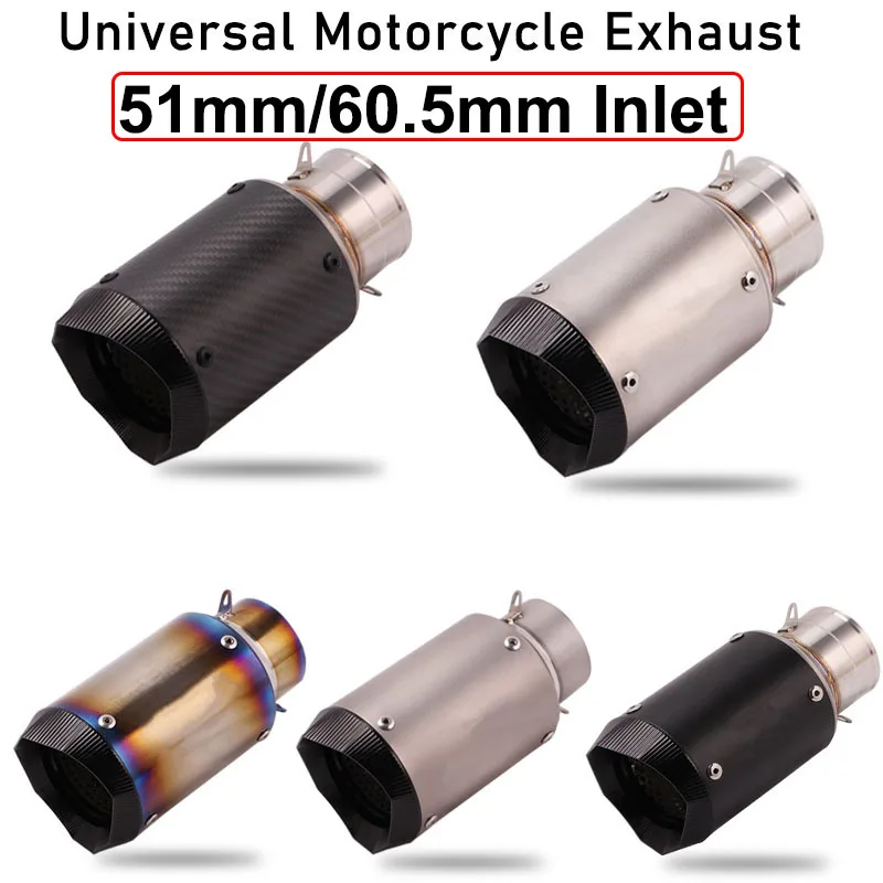 Fuga della lega di titanio del tubo del silenziatore di scarico del motociclo di 60.5mm/51mm con il Killer di DB misura per il motociclo per S1000RR