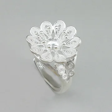 

100% 999 sterling silver original handmade silver jewelry pure silver ring