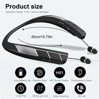 Bluetooth LZ-6 LZ-5 5.0 Neckband Headset Wireless Earphone Speaker Headphone Waterproof Sport Headset With Mic NoiseCancelling