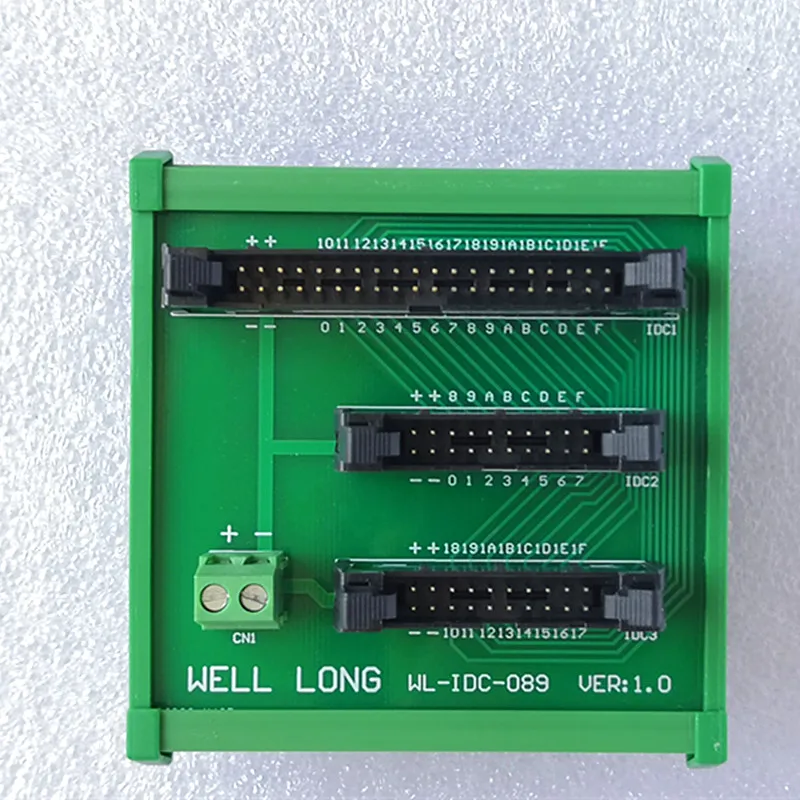 PLC terminal block IDC40 Pin to IDC20 Pin terminal block 32 to hexadecimal terminal block.