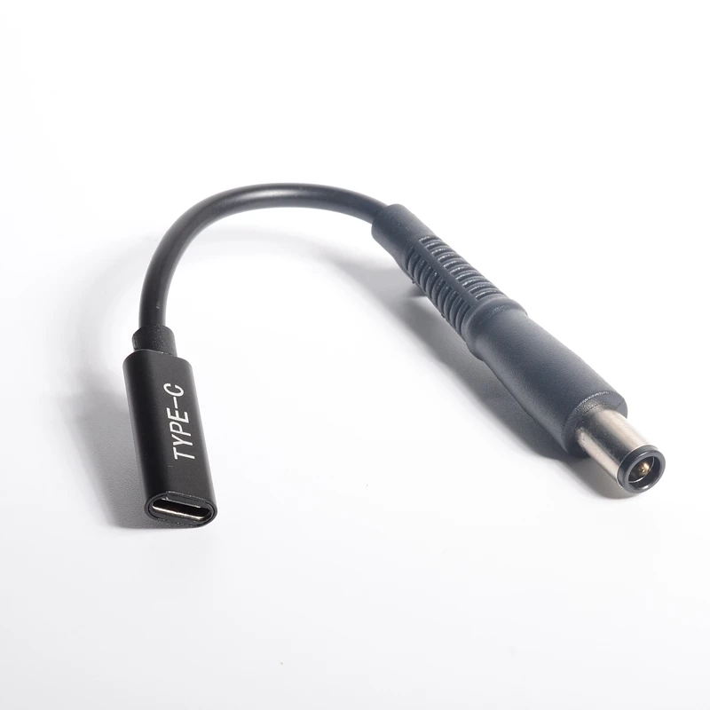 USB 3.1 Tipe C USB-C Wanita Ke DC 7.4X5.0Mm/7.4*0.6Mm dengan Pin Power biaya Adaptor Konektor Kabel 15Cm untuk HP Laptop Charger