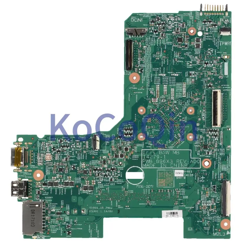 Placa base para portátil DELL Inspiron 14 3452 3552 Celeron N3060, 14279, SR2KN DDR3