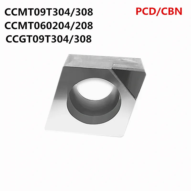 2 قطعة CCGT09T308 CCGT060204 CCMT PCD CBN إدراج أداة الماس صلابة عالية مقحمة تقطيع آلة خرط تعمل بالتحكم الرقمي بواسطة الحاسوب