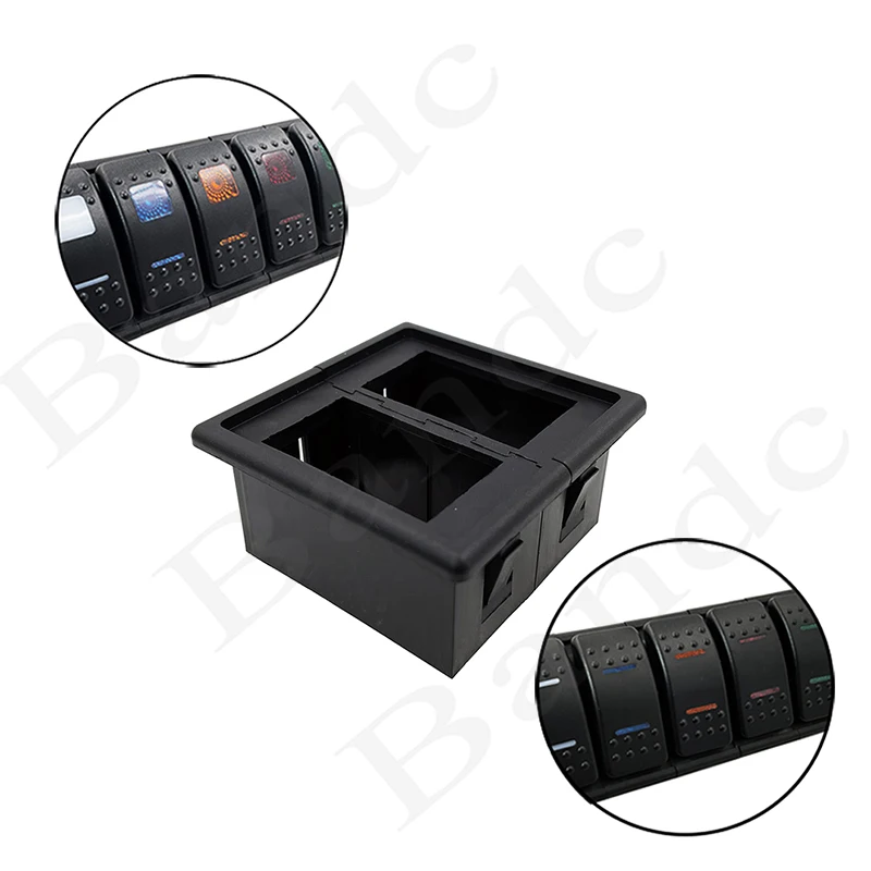 

2 Way Gang Rocker Switch Clip Panel Housing Holder for the ARB/Carling/NARVA 4x4 Style, Camping Car, Waterproof