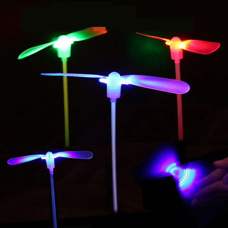 

Fashion Glow 100pcs Party Fun Decoration Amazing Led Light Growing Dragonfly Flying Toys Outdoor Sports Toys Flash Brithday Gift