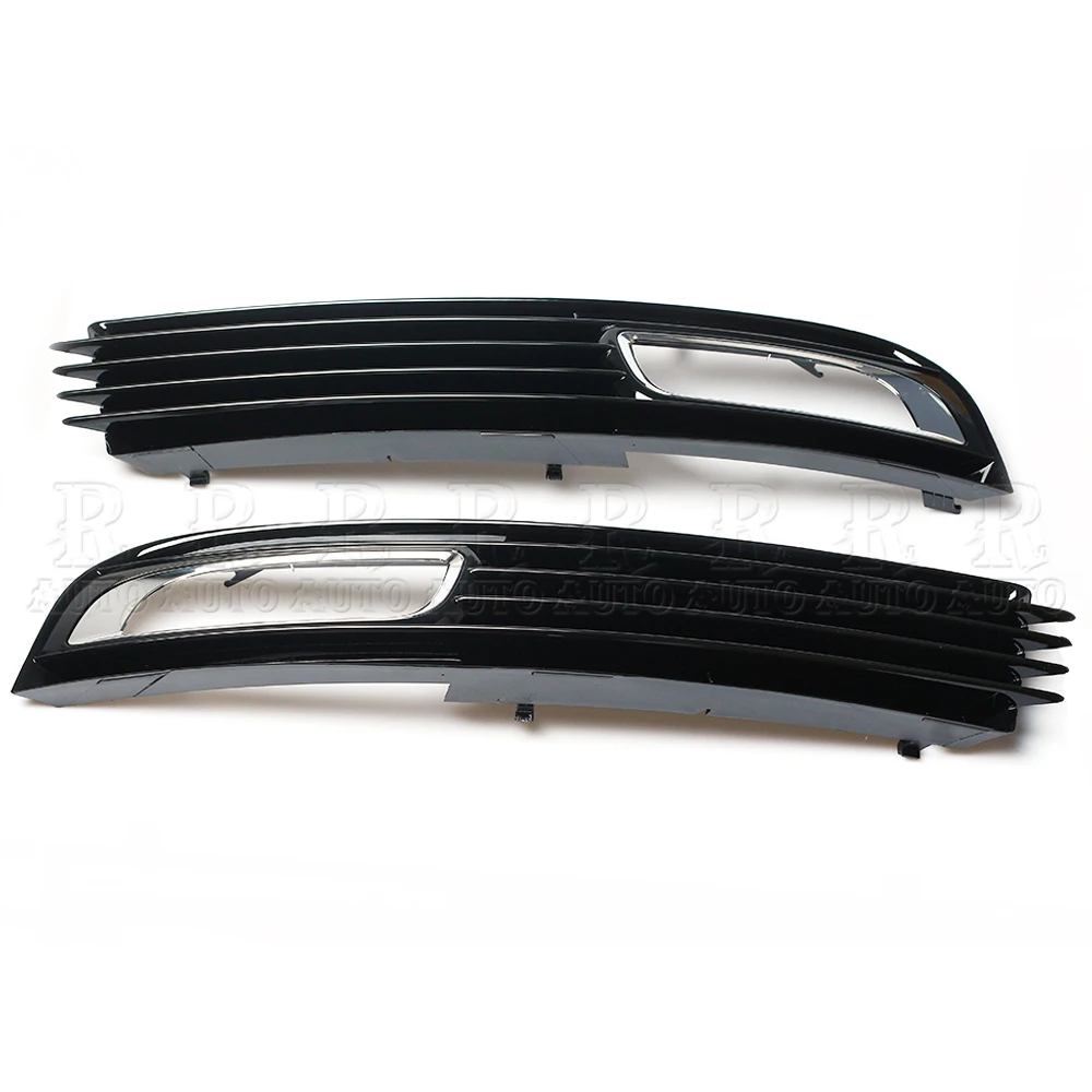 R-AUTO For Audi A8 QUATTRO A8 D3 2008-2010 4E0941699B 4E0941700B 4PCS Left Right Halogen Fog Lights Front Bumper Grille Cover