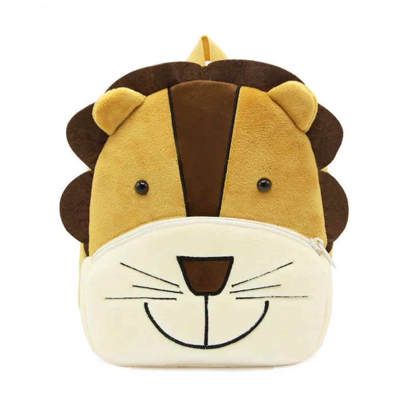 Plush Backpack 3D Cartoon Children Kindergarten Schoolbag Animal Kids School Bags Girls Boys