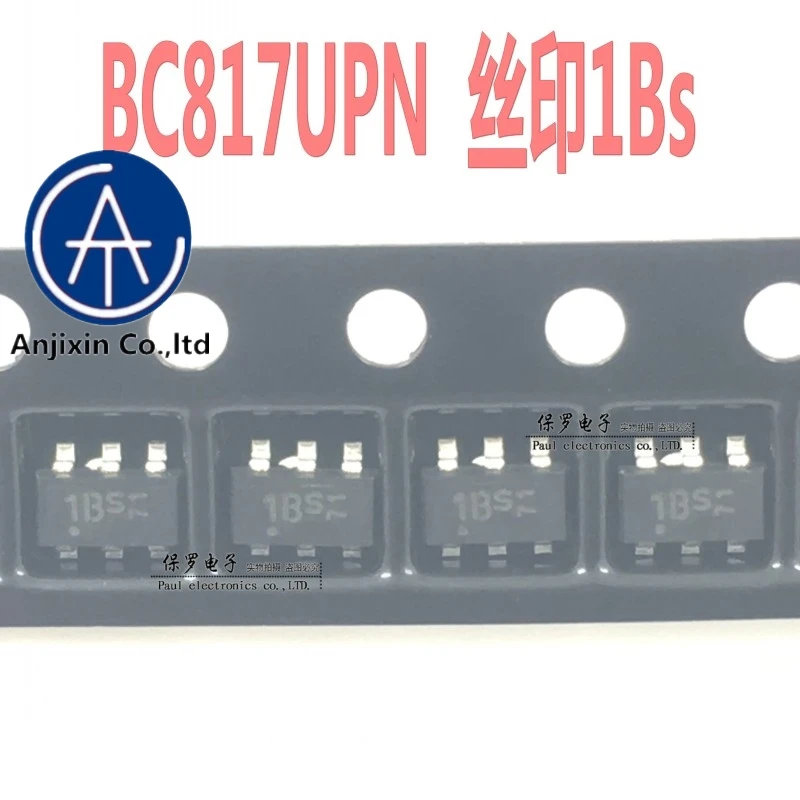 10Pcs 100% Originele Nieuwe Smd Transistor BC817UPN BC817 Zeefdruk 1Bs SOT23-6 In Voorraad