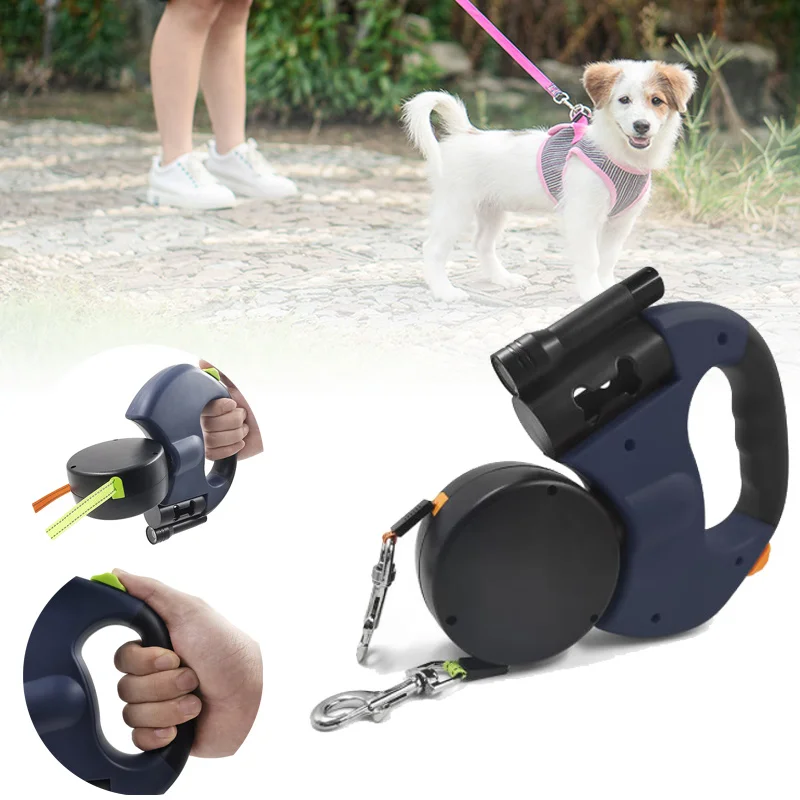 

Pet Leashes 3M Dual Double Pet Portable Dog Walking Sport for Small And Medium-Sized Dogs Retractable Automatic Traction Rope