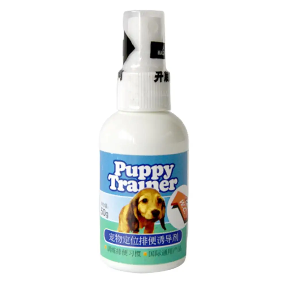 50ML สุนัขไม่เต็มเต็งการฝึกอบรมสเปรย์ไม่เต็มเต็ง Trainer Pet Corrector ท่องเที่ยวสัตว์เลี้ยง Pee ที่จุดคงที่ปัสสาวะ Trainer สำหรับสุนัขแมว