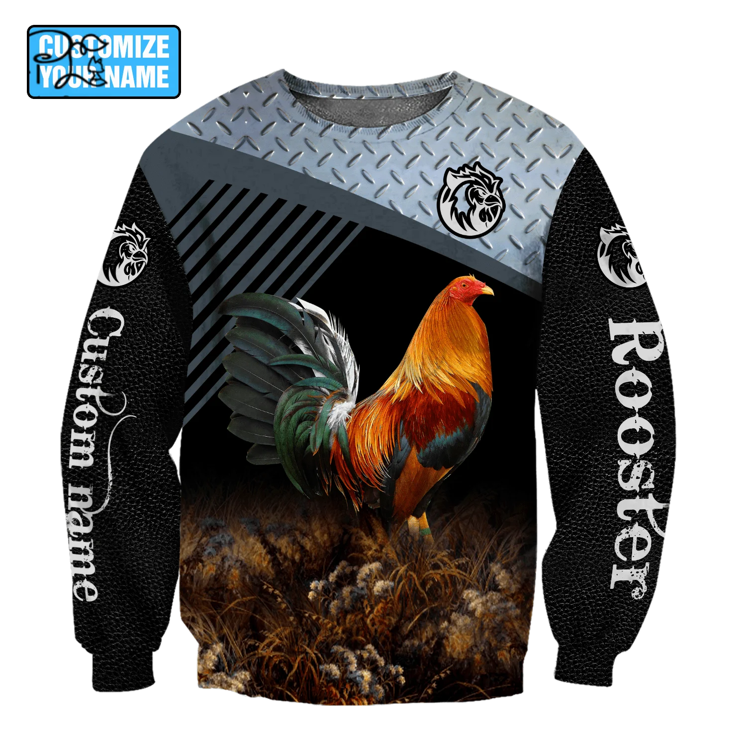 PLstar Cosmos 3Dprinted Newest Rooster Custom Name Art Animal Harajuku Streetwear Unique Unisex Hoodies/Sweatshirt/Zip Style-4