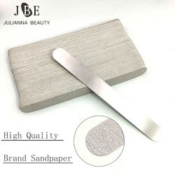 100/50Pcs 100/180/240 Removable Sponge EVA Sanding Files Replacement Sandpaper Nail File Buffer Steel Handle Metal Buffer Files