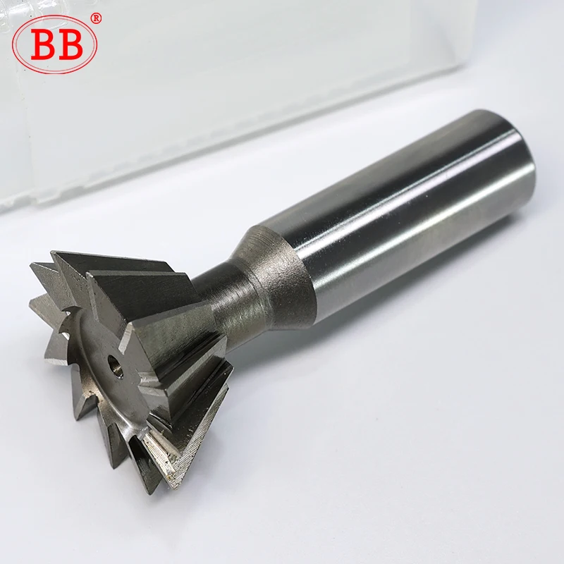 BB Frez do jaskółczego ogona HSS 45 55 60 stopni Frez do jaskółczego ogona Frez do metalu ze stali szybkotnącej 8 mm 16 mm 25 mm
