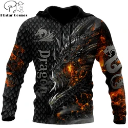 Beautiful Fire Dragon 3D All Over Printed Mens Hoodie Unisex hoodies Sweatshirt Autumn Streetwear Casual Jacket Tracksuit KJ749