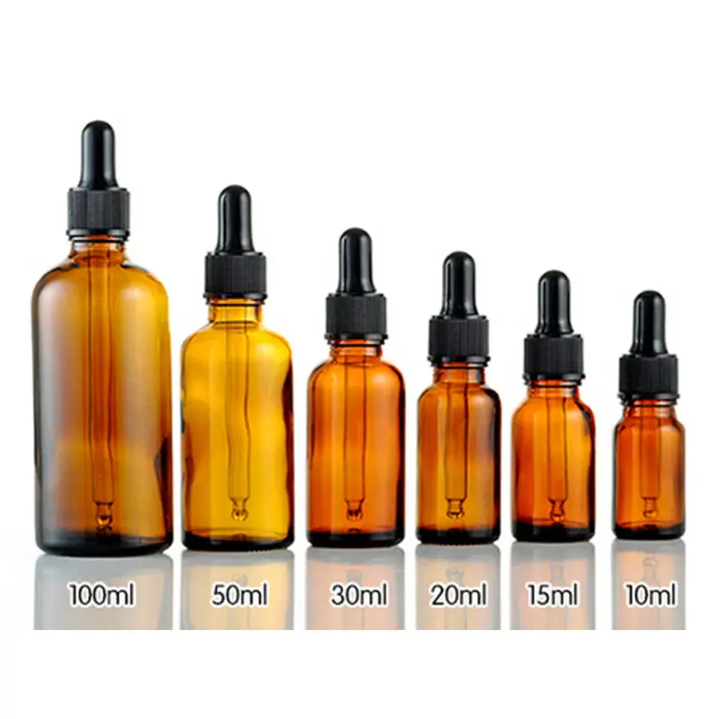 10/15/30/50/100ml Amber Glass Liquid Reagent Pipette Bottle Eye Dropper For Storing Chemistry Laboratory Chemicals pipeta