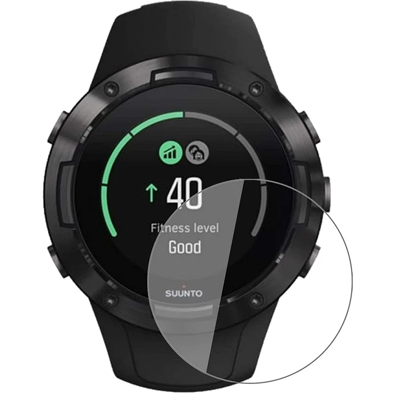5PCS Screen Protector for Suunto 5 Peak Round Smart Watch HD Clear Tempered Glass Anti-Scratch Protective Film for SUUNTO 5