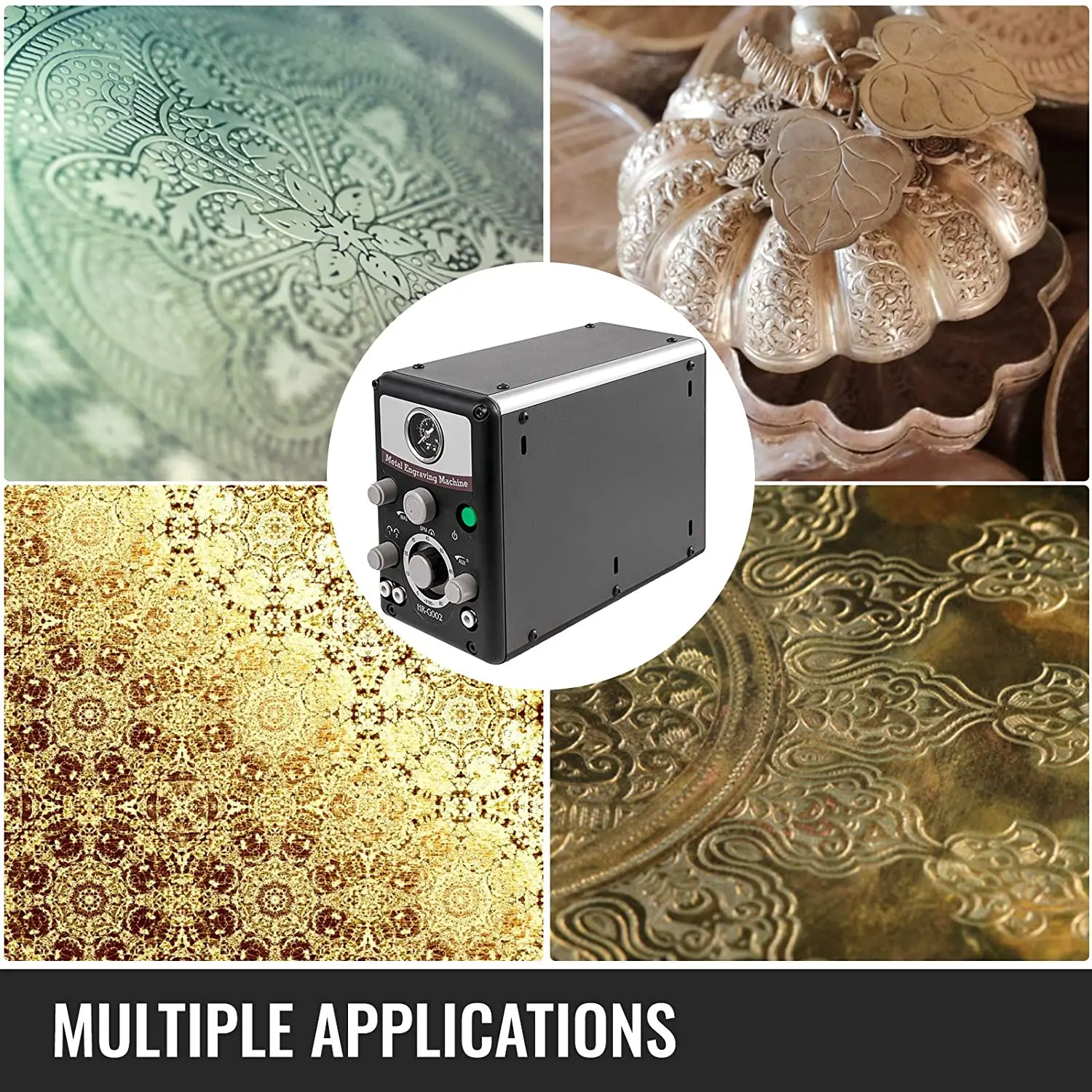 PHYHOO Hand Engraving & Stone Setting Tools Graver Max G8 Quick Setup Pneumatic Engraver Machine Jewellery Making Equipments