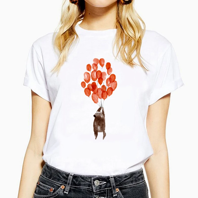 

Funny cartoon Print Women t shirt Summer Casual Short Sleeve O Neck t-shirt Girl Tee Shirt Tops Camisetas Mujer