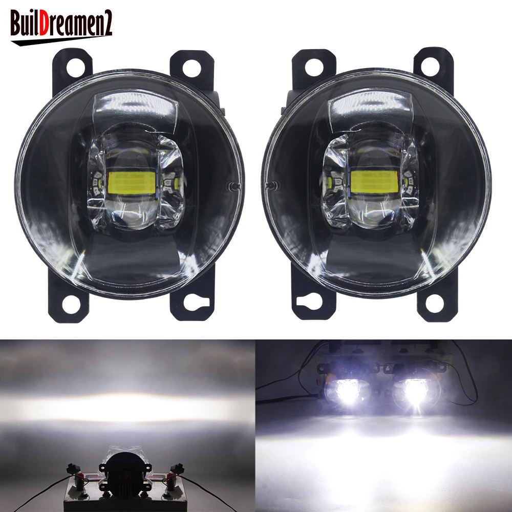 2 Pieces LED Fog Light 30W 8000LM Car Front Bumper Fog Lamp 12V For Honda CR-V CRV Pilot Accord Crosstour City Fit Insight CR-Z