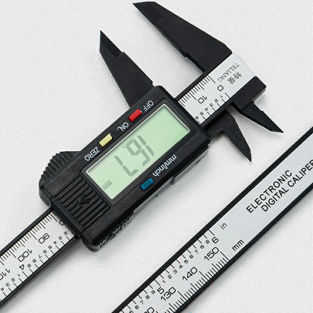 150Mm Chống Trơn Trượt Đo Công Cụ Màn Hình Hiển Thị Kỹ Thuật Số Vernier Caliper Cho Chính Xác Đo Chính Xác Cụ Phần
