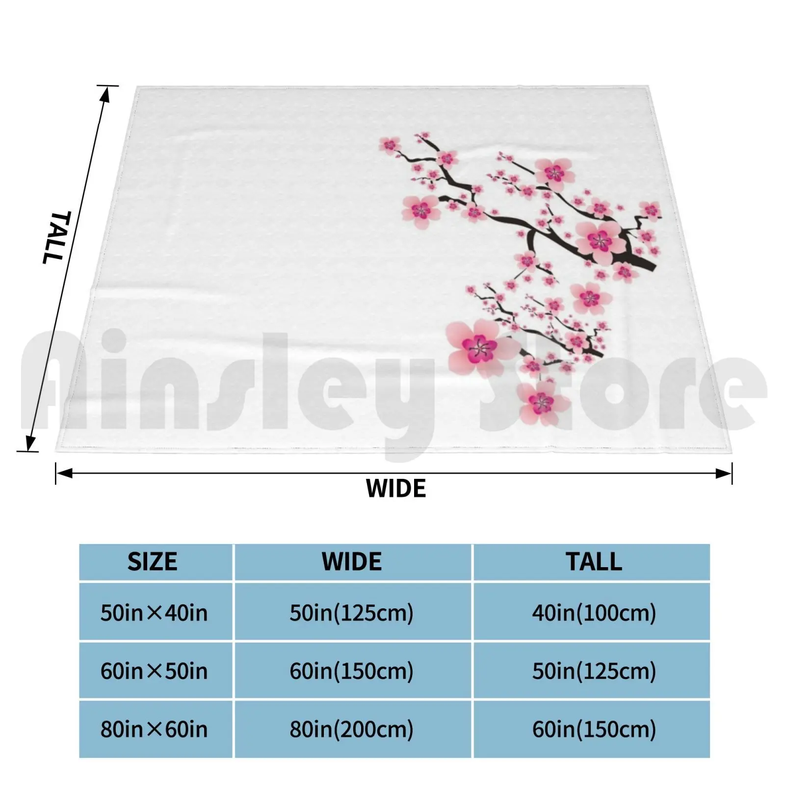 Cheery Blossom Blanket Super Soft Warm Light Thin Sakura Cherry Blossom Japan Asian Travel Tree Flowers Beauty Trip Spring