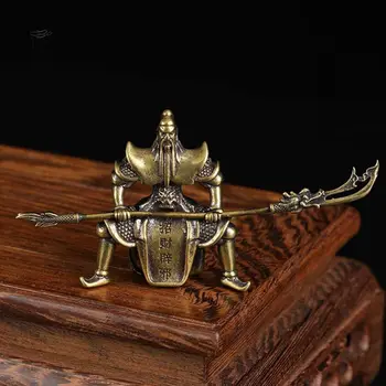 古銅關公像擺飾 純銅佛像微縮模型 居家裝飾配件 手工藝品收藏品 8 最佳銷售 關公 - №8