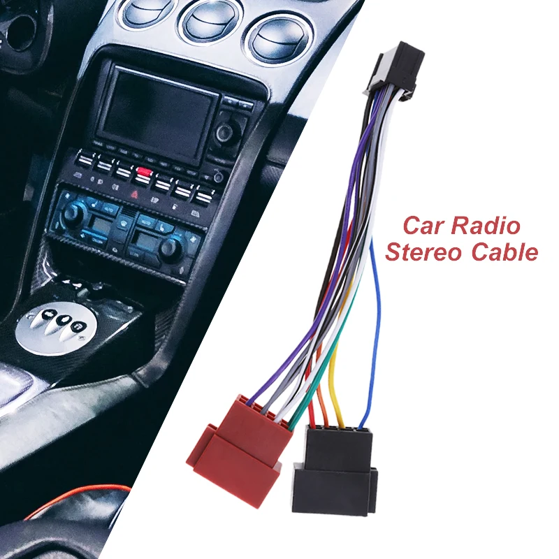 

Car Audio ISO Connector Auto Radio Stereo 16-Pin ISO Lead Wiring Harness Adaptor Plug Wire Connector For Pioneer Car Accessories