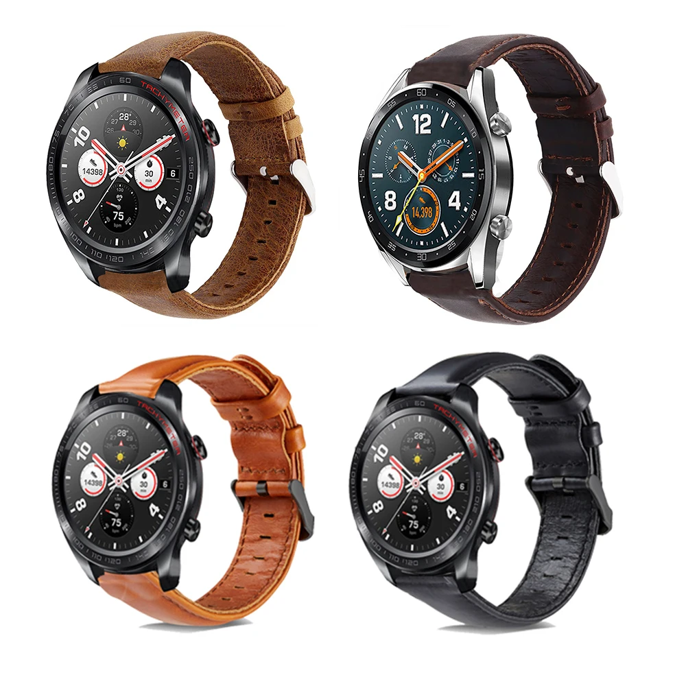 

Ремешок кожаный для Huawei Watch GT 2 / GT2e/GT 2 Pro Honor, модный сменный Браслет для наручных часов, 20 мм 22 мм