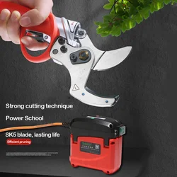 New Electric Pruning Shears with Li-ion Battery Knapsack Garden Shears SK5 Blade Power Tools Cordless Electric Scissors