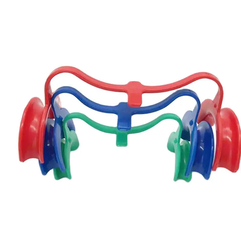 Retractor de mejillas Intraoral Dental, abridor de boca blanqueador de dientes, 3 tamaños, rojo, azul, verde, Color en forma de M