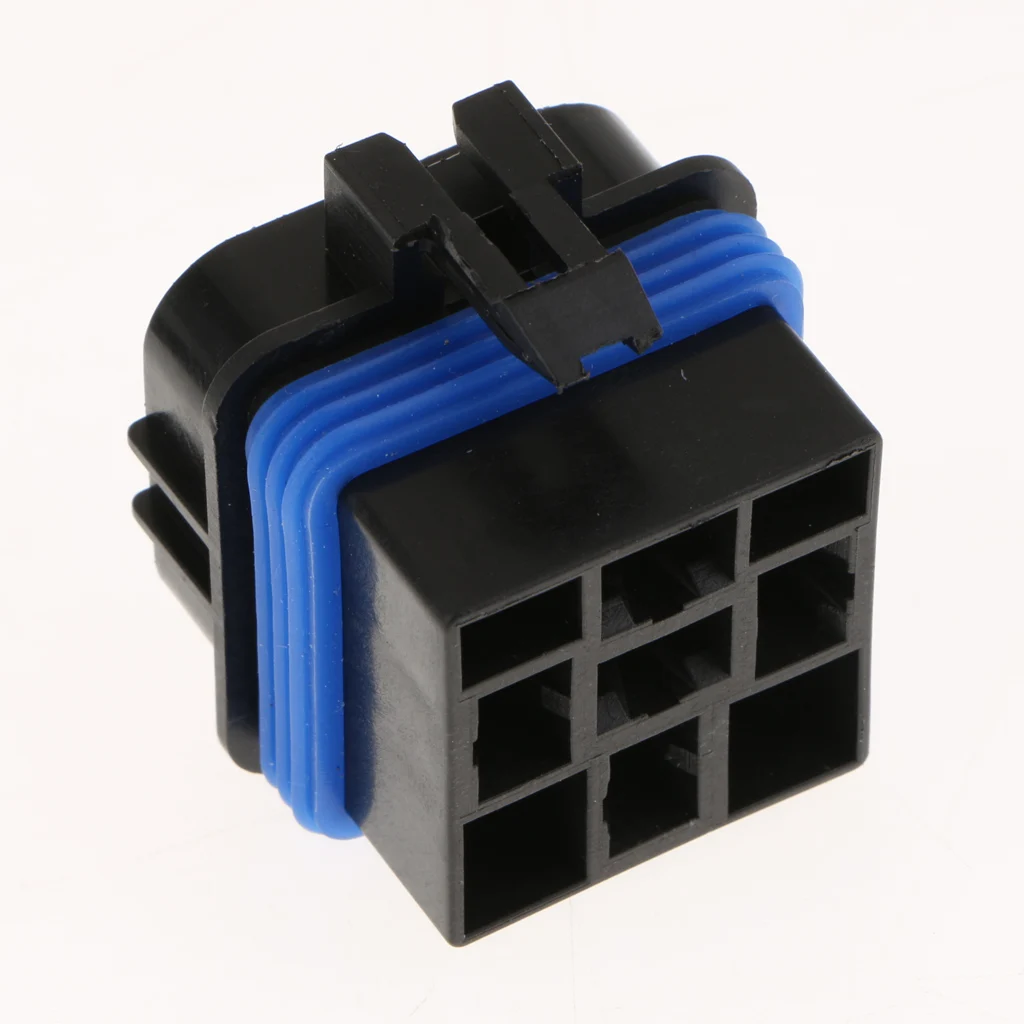 2Pcs 12V 40A 4PINS Relay Wiring Inside the Waterproof Socket with Terminals