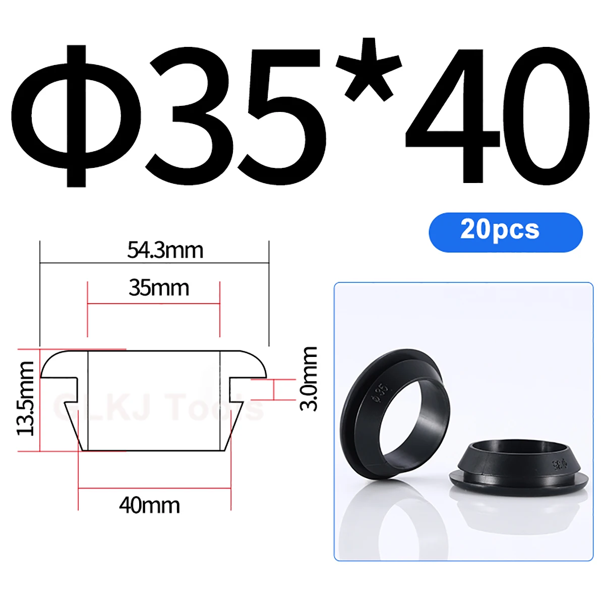 Variant: 35x40mm 20pcs