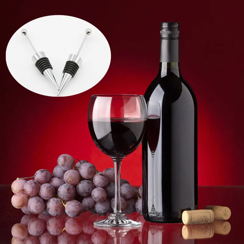 

10pcs/lot beaded Bottle Stopper Wine Storage Twist Cap Plug Reusable Vacuum Sealed Wine Vacuum Retain Freshness Bar Tools