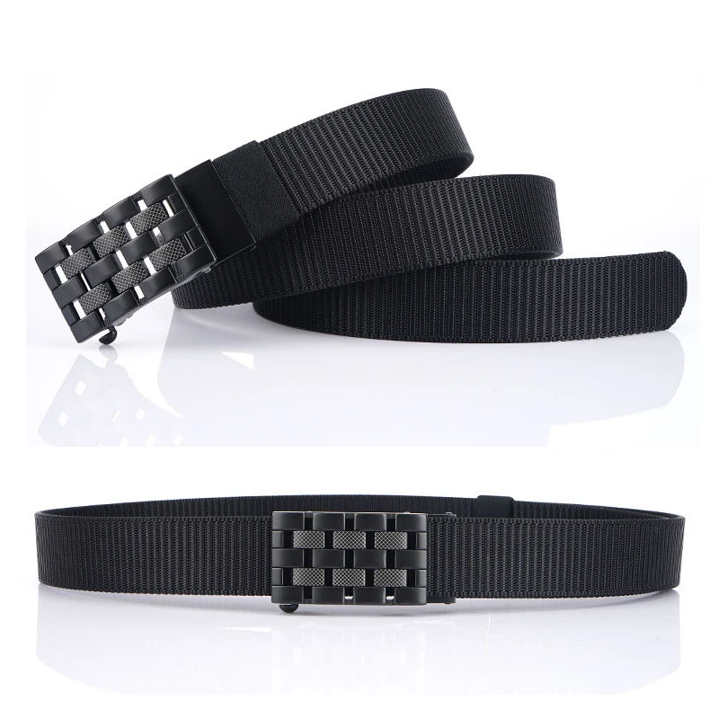 MEDYLA Men\'s Belt Alloy Buckle Personality Design Adjustable Breathable Nylon Casual Belt Business Dress Fashion Belt BLL055