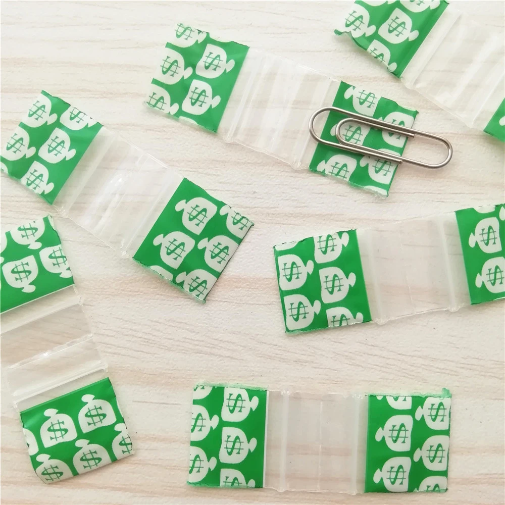 Bolsas de polietileno con cierre hermético, 100 "x 0,75", 0,75 Mini bolsas de dinero con cierre hermético, con patrón de signo de dólar, 3434 piezas