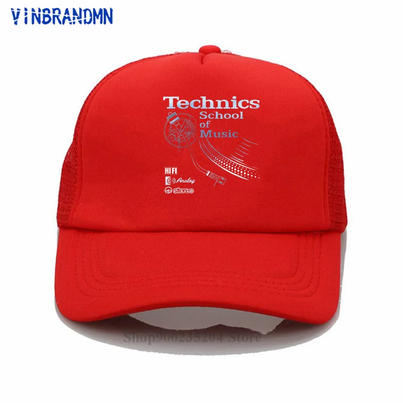 Deejay hat Long Play Fashion adjustable hats Technics School of Music hats men and women Vintage DJ music hat 2021 Baseball Hats