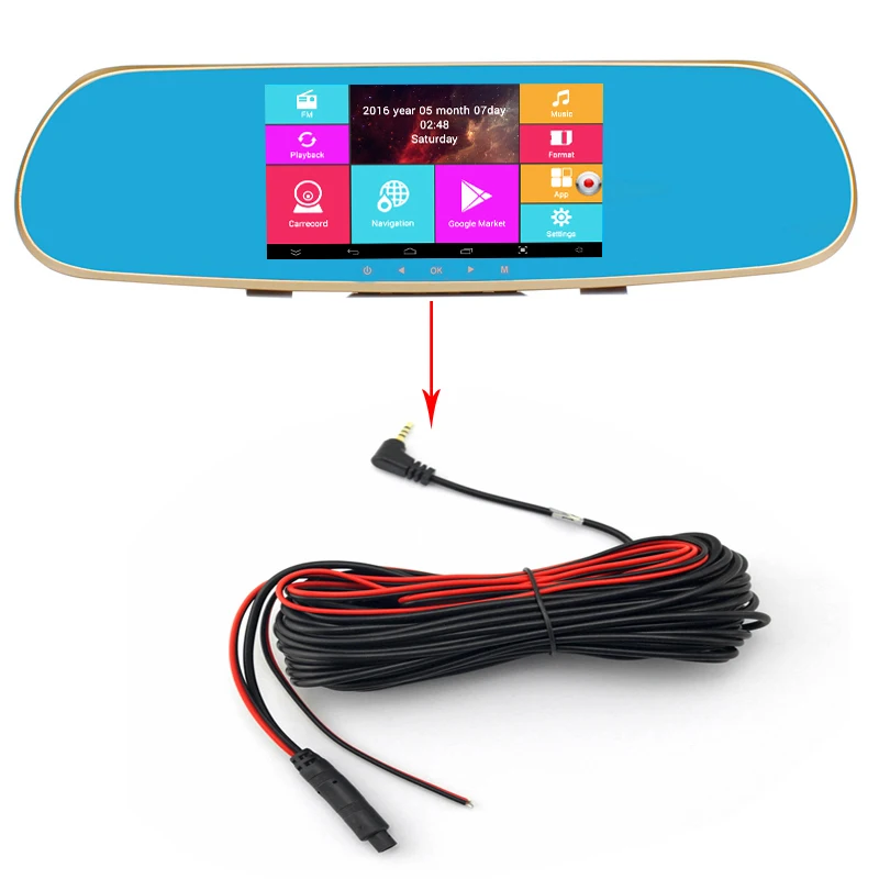 Video Cable For DVR Mirror DVR 6M 10M 15M 2.5mm Jack Male To 4 Pin/ 5 Pin Video Extension Cable For DVR Camera